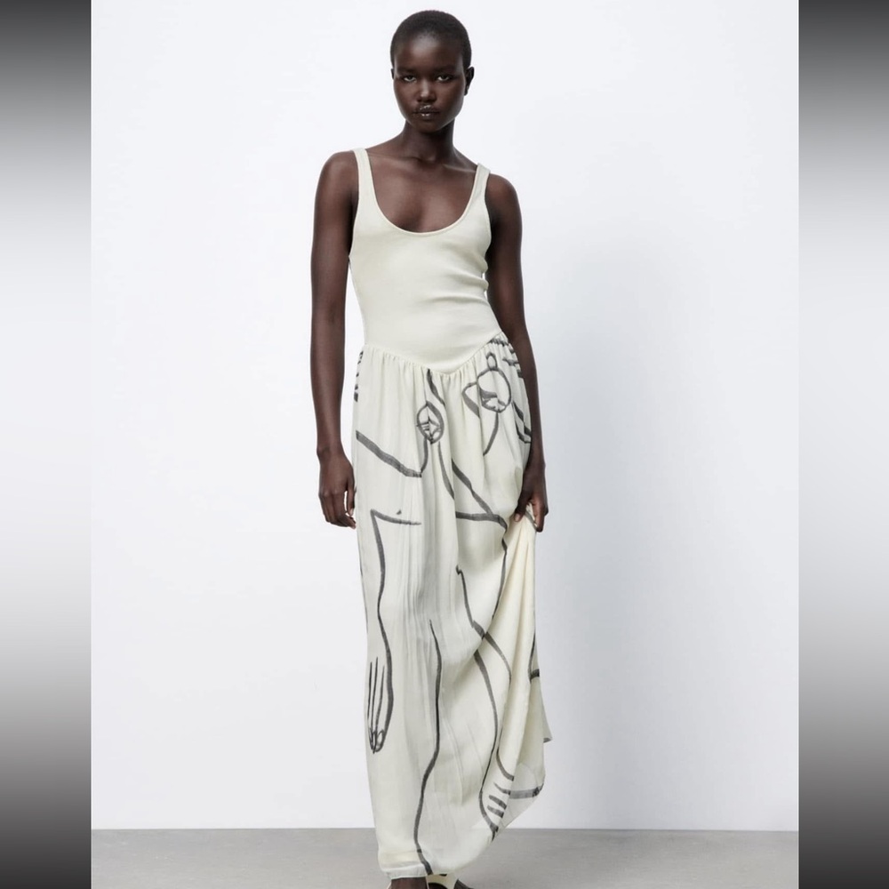 Zara Dina Buvka Sleeveless Maxi Dress